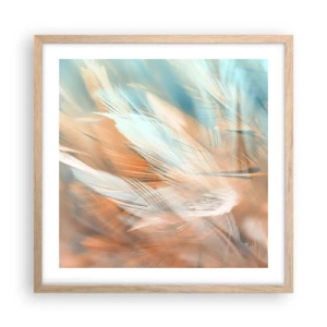 Plakát v rámu světlý dub - V krajině něhy - 50x50 cm