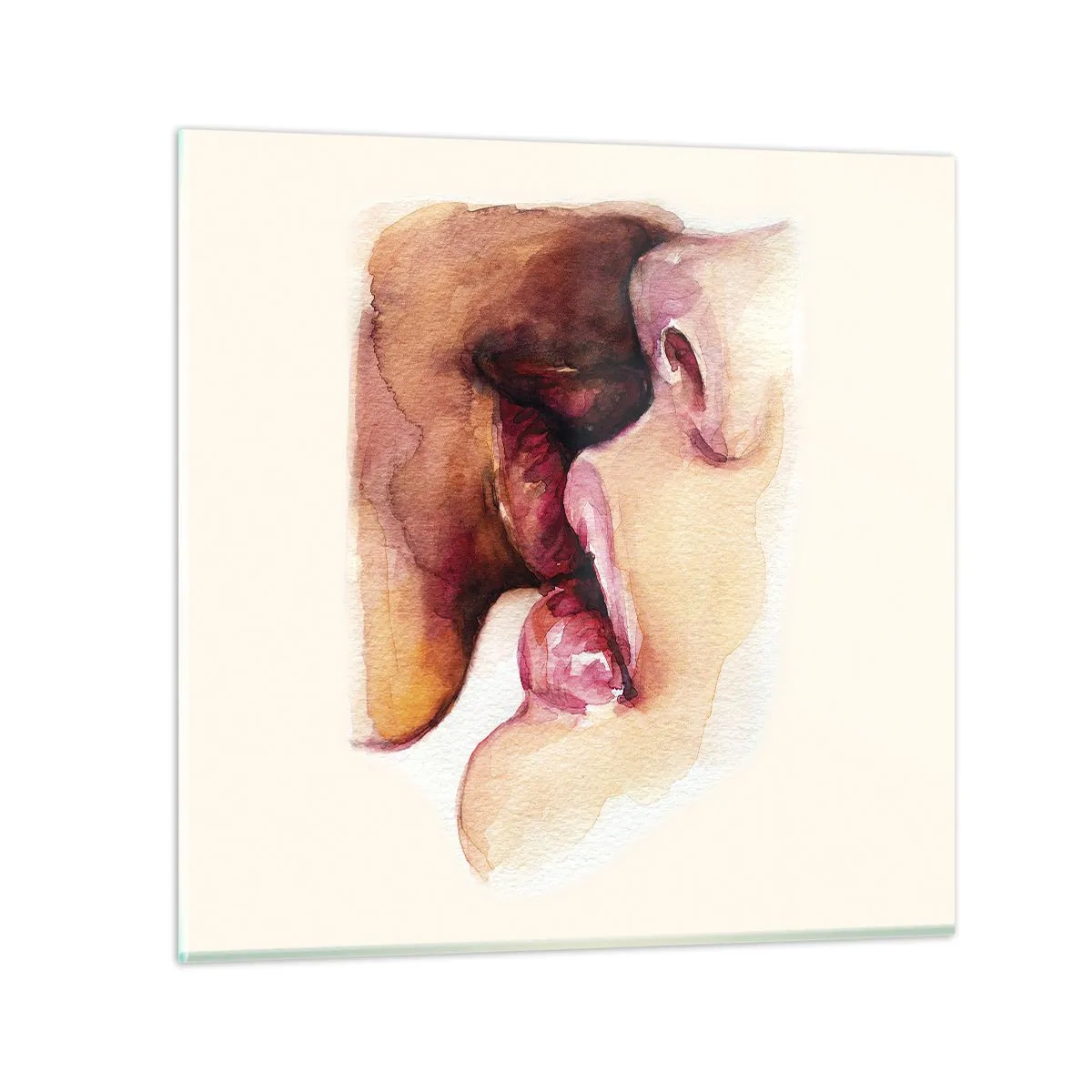 Obraz na skle - Jako noc a den, země a nebe - 60x60 cm