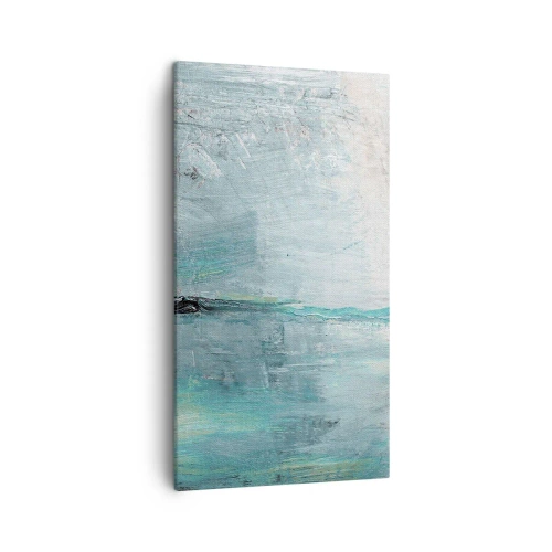 Obraz na plátně - Horizontálně v modři - 45x80 cm