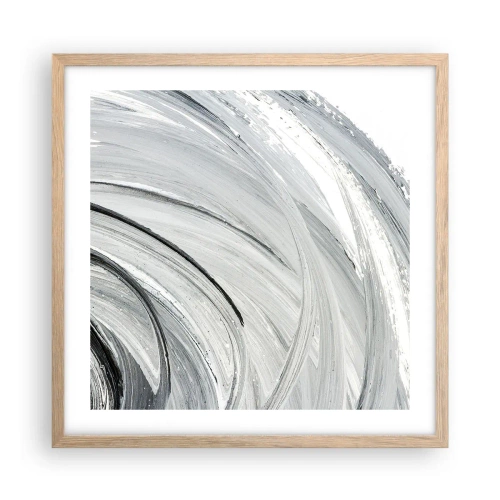Plakát v rámu světlý dub - Orbitální kompozice - 50x50 cm