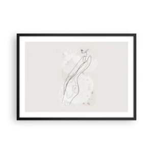 Plakát v černém rámu - Zabloudit pohledem - 70x50 cm