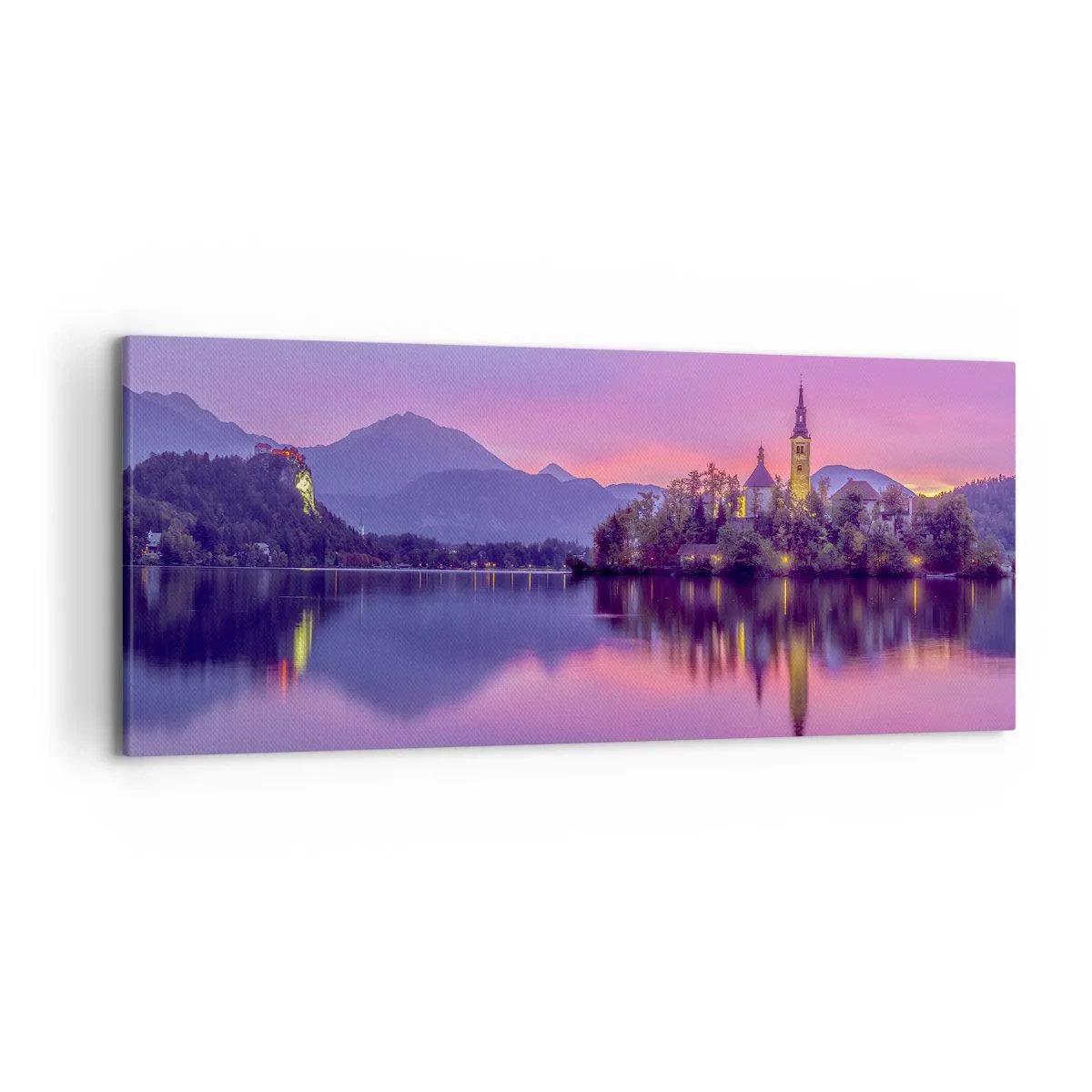 Obraz na plátně - Pohádkový ostrov za soumraku  - 120x50 cm