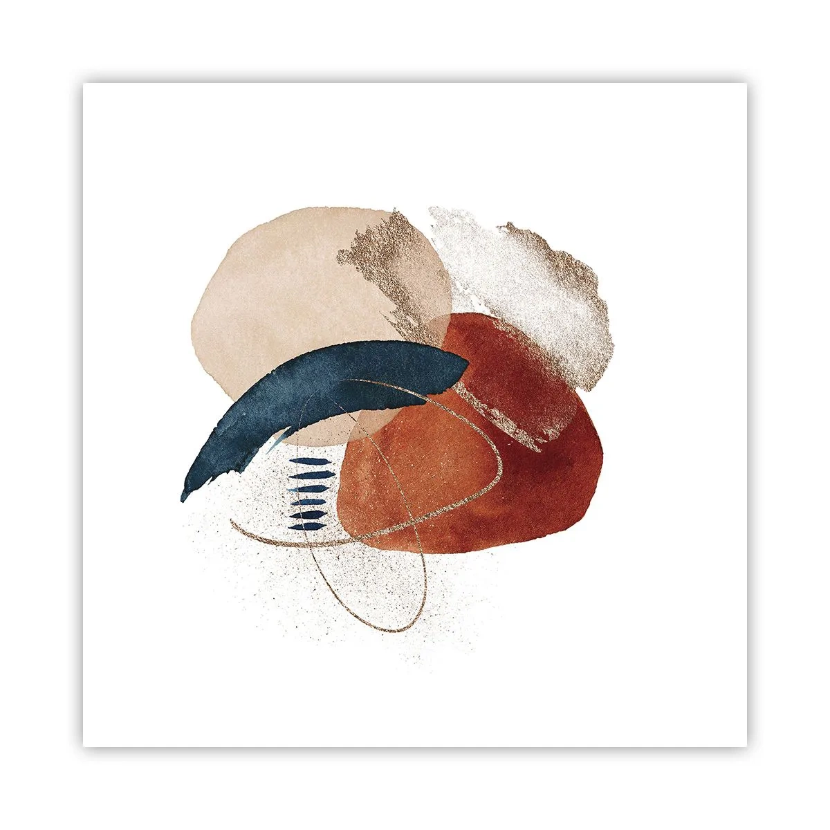 Plakát - Oválná kompozice - 50x50 cm