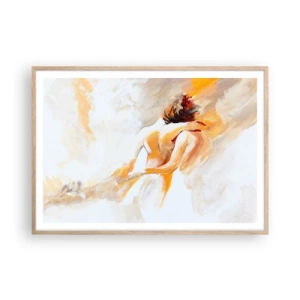 Plakát v rámu světlý dub - Blízkost v nebi - 100x70 cm