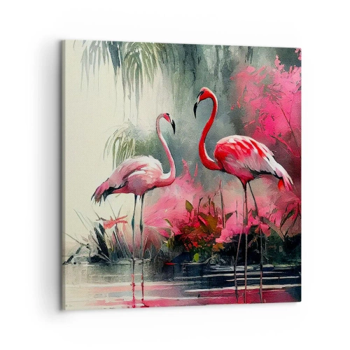 Obraz na plátně - Hodiny přírodního kouzla - 50x50 cm