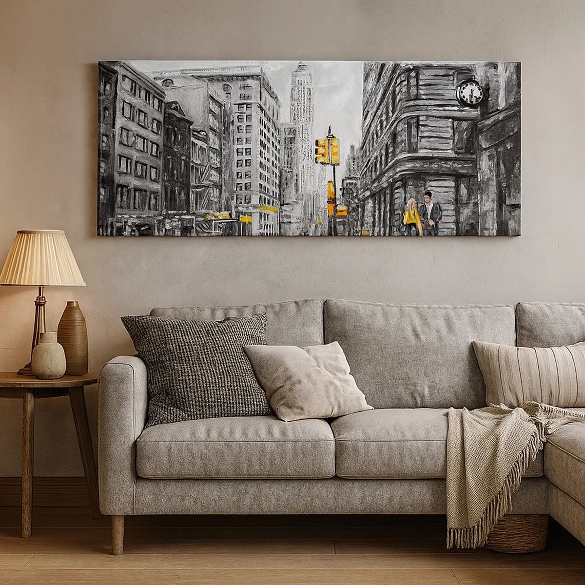 Obraz na plátně - Newyorský příběh - 30x30 cm