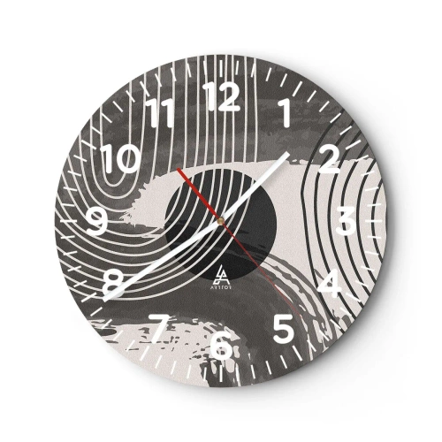 Nástěnné hodiny - Ovál vítězí - 40x40 cm