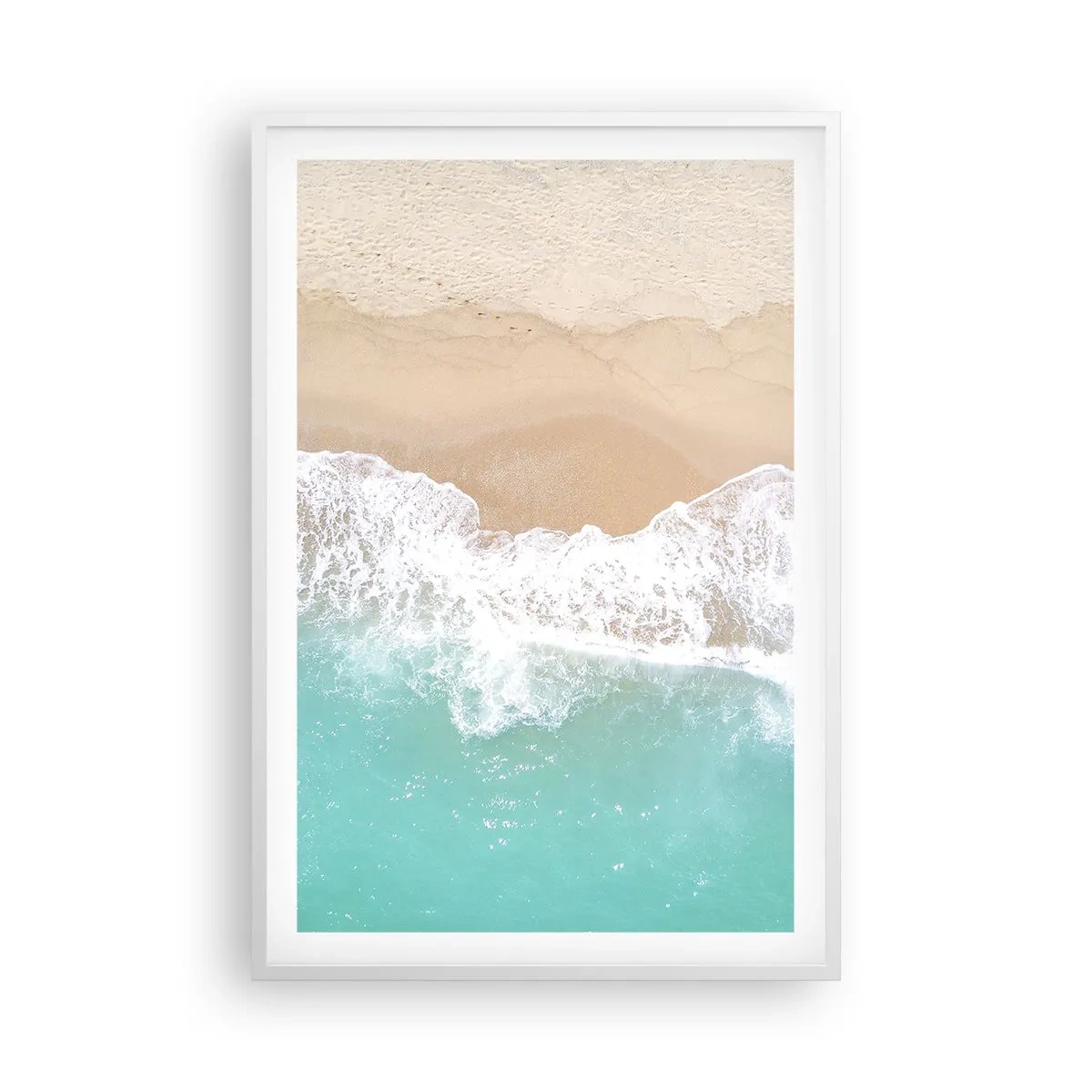 Plakát v bílém rámu - Mazlivý dotek - 61x91 cm