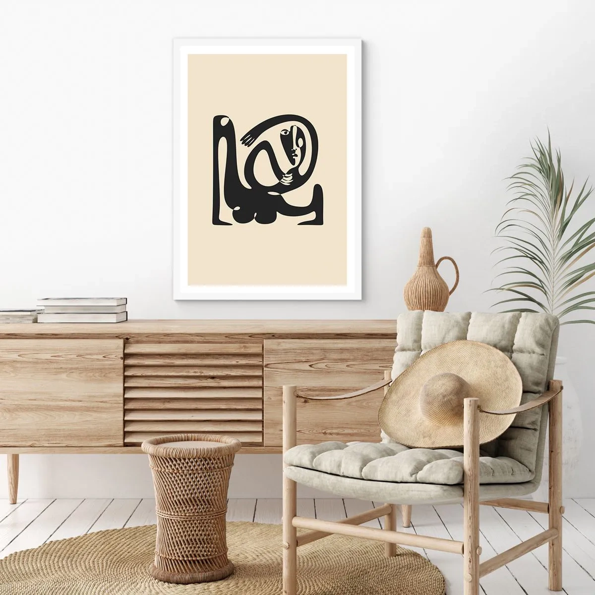 Plakát v bílém rámu - Téměř Picasso - 61x91 cm