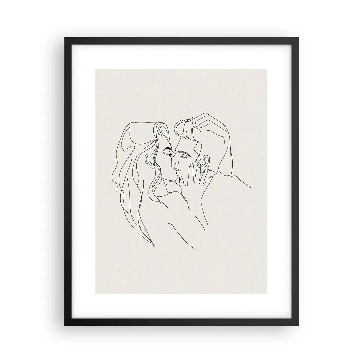 Plakát v černém rámu - Zamotaní citem - 40x50 cm