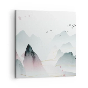 Obraz na plátně - Přes vrcholy - 50x50 cm
