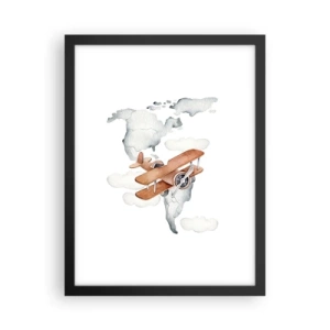 Plakát v černém rámu - V průkopnickém duchu - 30x40 cm