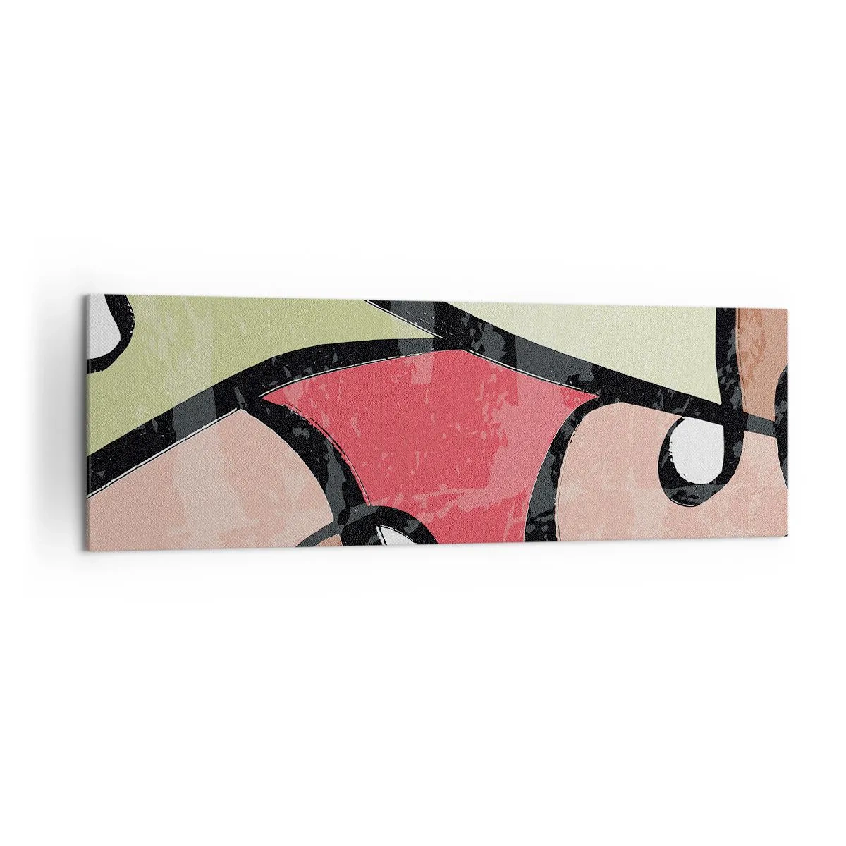 Obraz na plátně - Piruety uprostřed barev - 160x50 cm