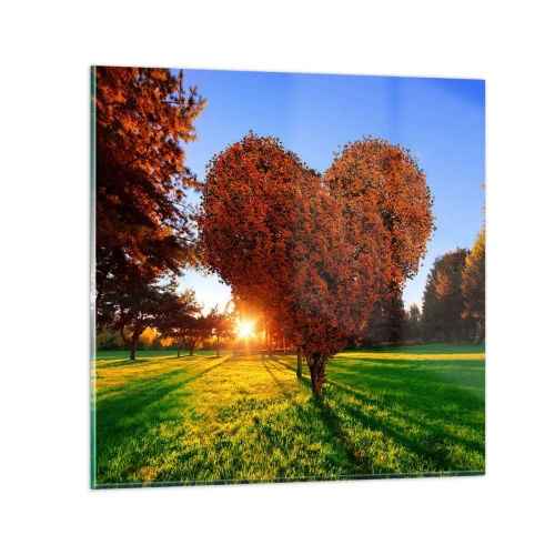 Obraz na skle - Jak nemilovat podzim - 30x30 cm