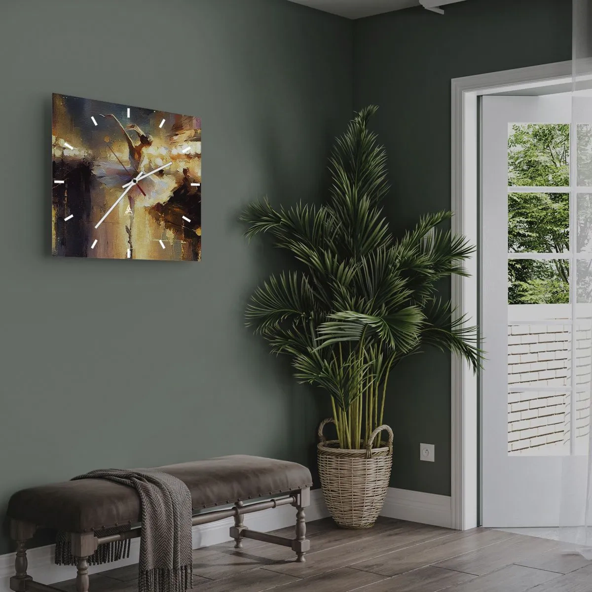 Nástěnné hodiny - Zázrak na ulici - 30x30 cm