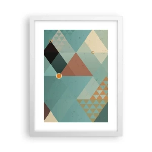 Plakát v bílém rámu - Jednota mnohosti, mnohost jednoty - 30x40 cm