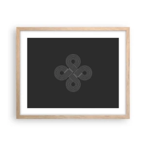 Plakát v rámu světlý dub - V keltském duchu - 50x40 cm