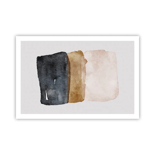 Plakát - Kompozice zemitých barev - 91x61 cm