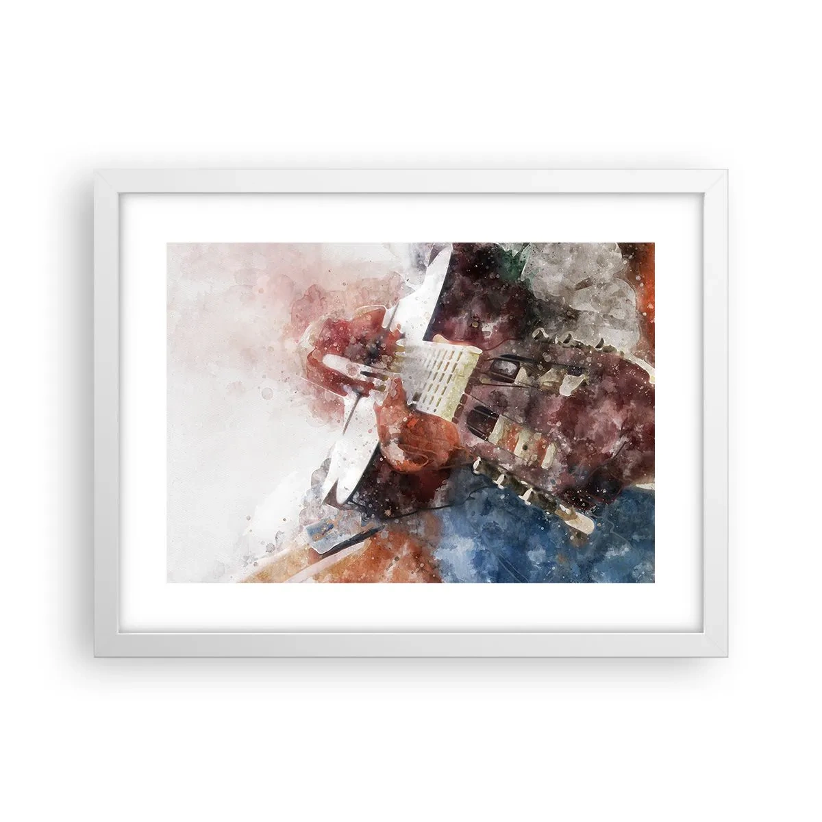 Plakát v bílém rámu - Co si o tom myslíš? - 40x30 cm