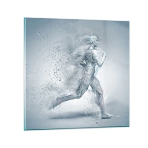 Obraz na skle - Energie krystalicky čistá - 70x70 cm