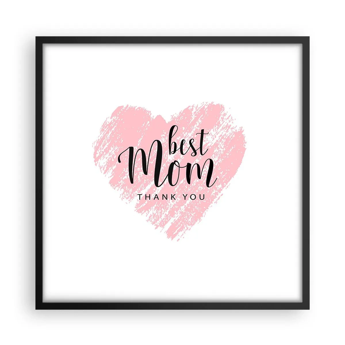 Plakát v černém rámu - Vždy pravá chvíle - 50x50 cm