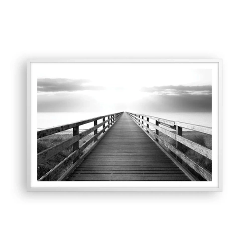 Plakát v bílém rámu - Do dálky… - 91x61 cm