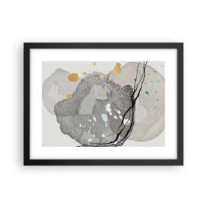 Plakát v černém rámu - Organická kompozice - 40x30 cm
