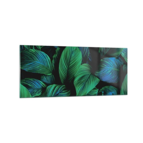 Obraz na skle - V zeleném davu - 120x50 cm