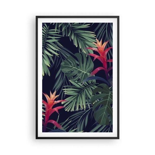 Plakát v černém rámu - Vzplanout v zeleném - 61x91 cm
