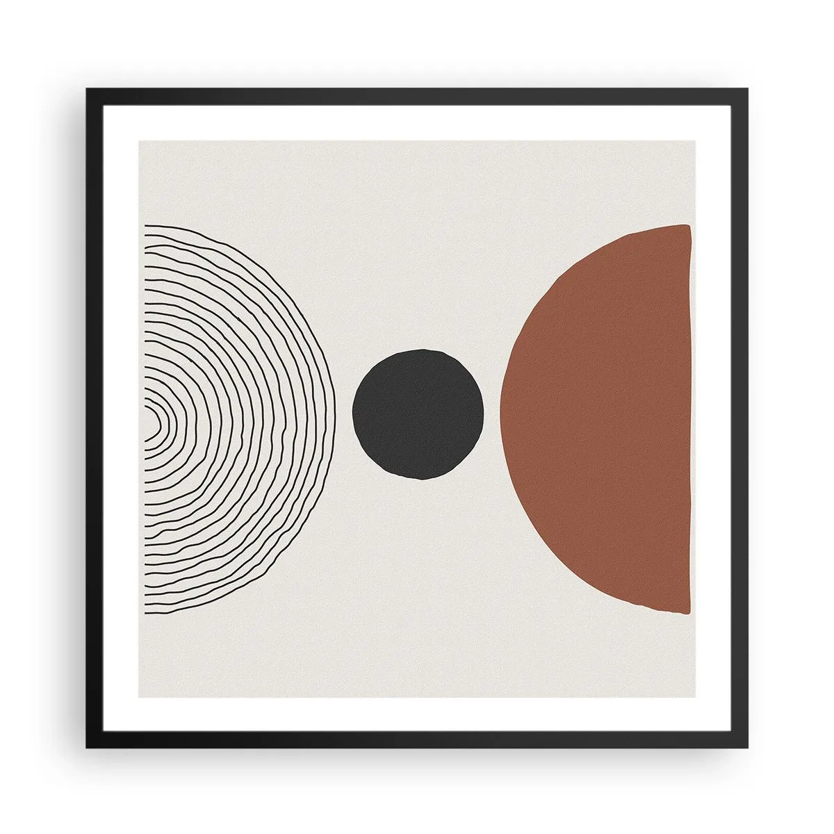 Plakát v černém rámu - V centru pozornosti - 60x60 cm