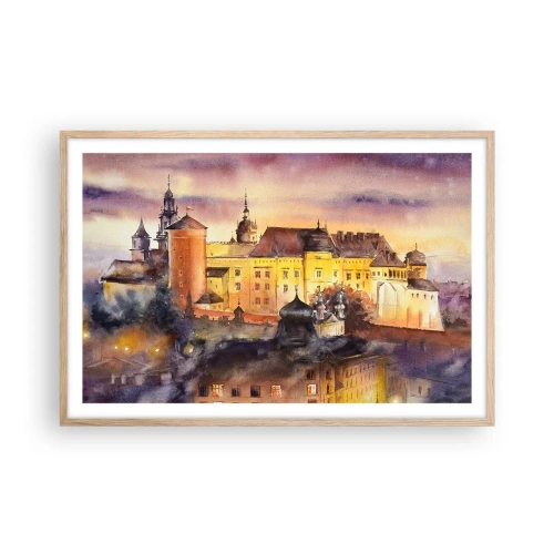 Plakát v rámu světlý dub - Historie a pohádka - 91x61 cm