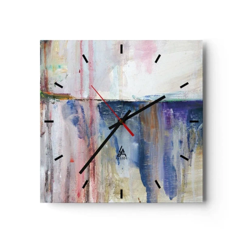 Nástěnné hodiny - Barevné dojmy a asociace - 30x30 cm