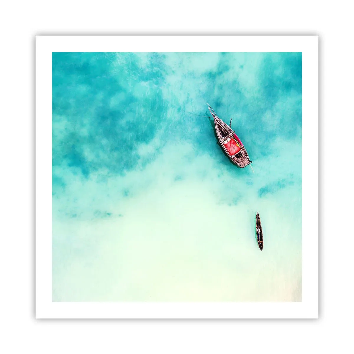 Plakát - Protože na plážích Zanzibaru, když je přebytek vody… - 60x60 cm