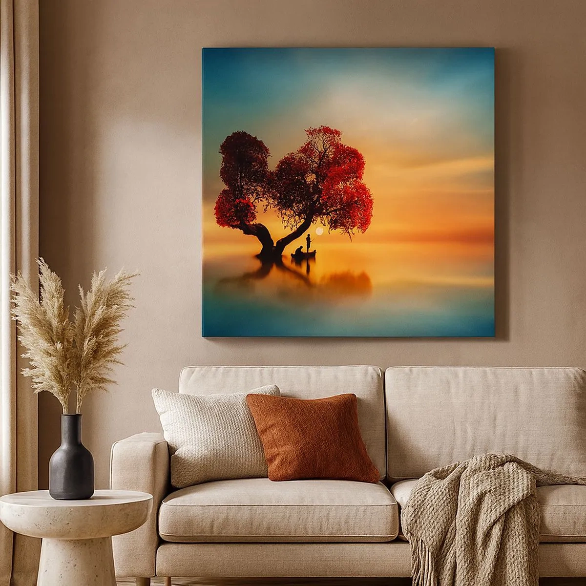 Obraz na plátně - Voda a ticho vesmíru - 30x30 cm