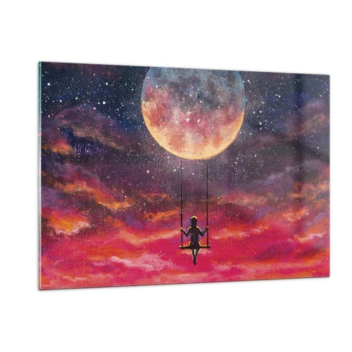 Obraz na skle - Stavět si vzdušné zámky - 120x80 cm