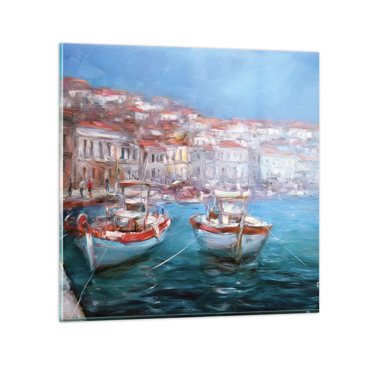 Obraz na skle - Italský záliv - 30x30 cm