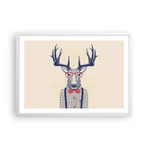 Plakát v bílém rámu - Zábavná extravagance - 70x50 cm