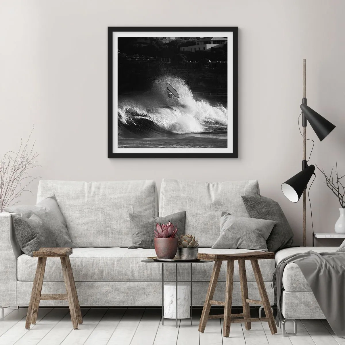 Plakát v černém rámu - Výzva přijata! - 40x40 cm