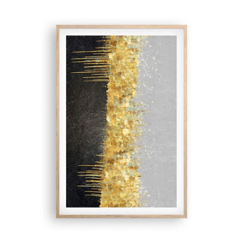 Plakát v rámu světlý dub - Dovnitř a vzhůru - 61x91 cm