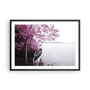 Plakát v černém rámu - V růžovém tichu - 70x50 cm