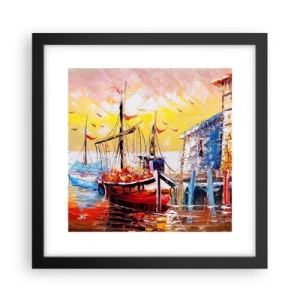 Plakát v černém rámu - Šťastný návrat - 30x30 cm