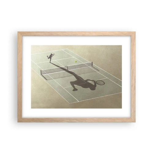 Plakát v rámu světlý dub - Dobývání sama sebe - 40x30 cm