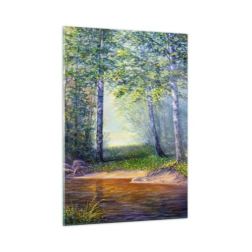 Obraz na skle - Scénář selanky - 50x70 cm