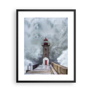 Plakát v černém rámu - Hukot vody, šum větru - 40x50 cm