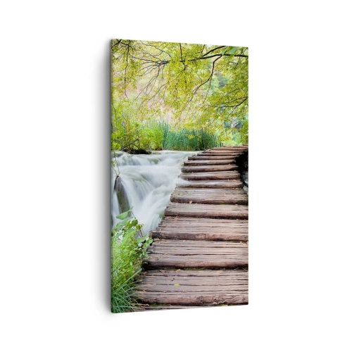 Obraz na plátně - Voda není vůbec tichá - 45x80 cm