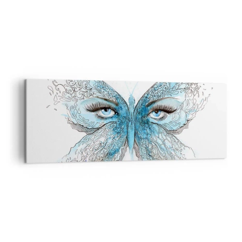 Obraz na plátně - Sýkora modřinka eros - 140x50 cm