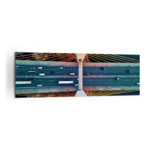 Obraz na plátně - Za vodami, za lesy - 160x50 cm