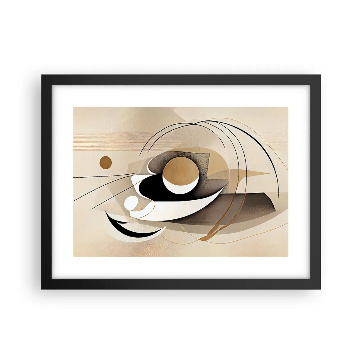 Plakát v černém rámu - Kompozice: podstata věcí - 40x30 cm