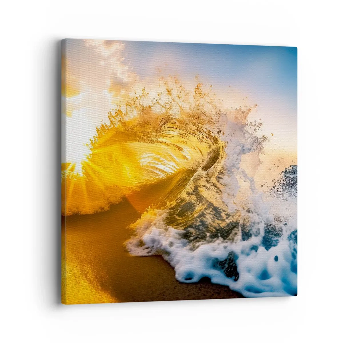 Obraz na plátně - Hra v písku - 40x40 cm