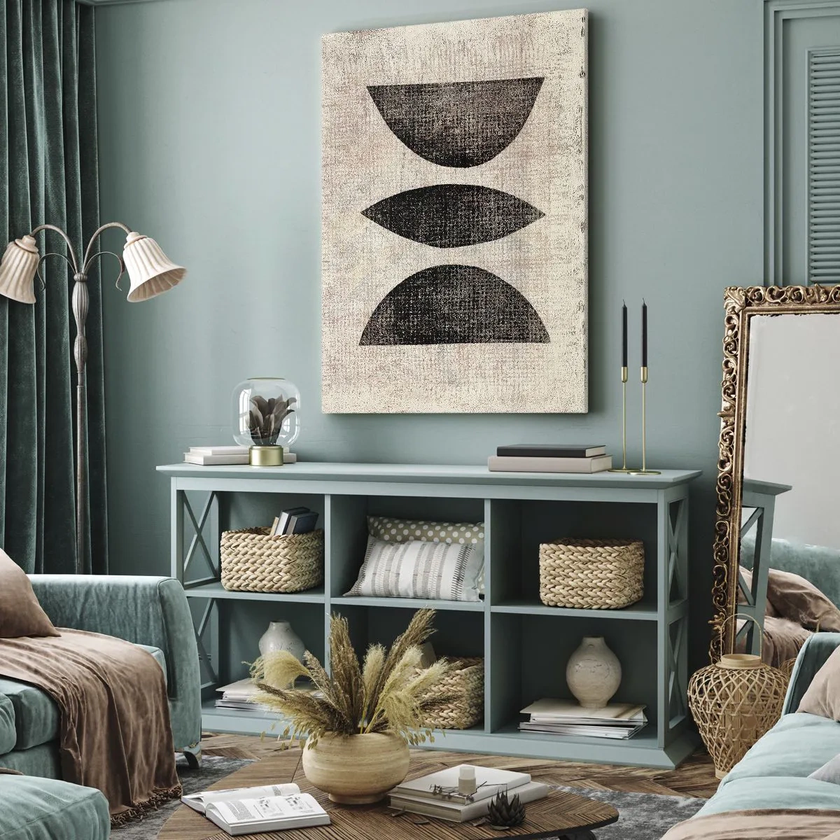 Obraz na plátně - Etnická abstrakce - 55x100 cm